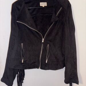 Jolt Women's Black suede Jacket